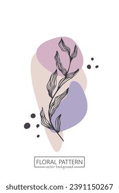 Abstract Flower clip art background