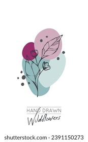 Abstract Flower clip art background