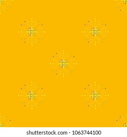 Abstract flower color seamless pattern for new background.