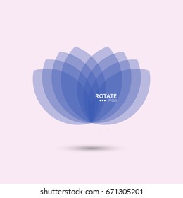Abstract flower colorful design / Vector image.