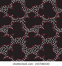 Abstract flower and colorful geometric seamless textile print pattern. Creative doodle art seamless pattern with different shapes and textures