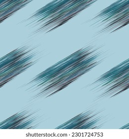 Abstract flower and colorful geometric seamless textile print pattern.

