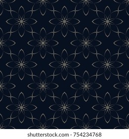 Abstract flower colorful motif pattern continuous background. Simple geo magnificent floral fabric design. Apparel textile swatch, ladies dress, gift wrapping, shop window, pack all over print block.