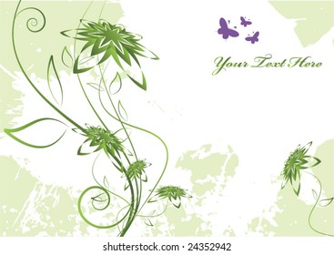 abstract flower composition