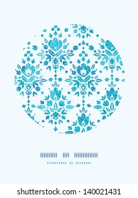 Abstract Flower Damask Circle Decor Pattern Background