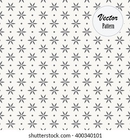 abstract flower decorate with dotted circle, vector pattern