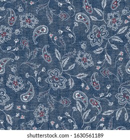 abstract flower denim  textures  pattern background