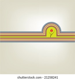 abstract flower design