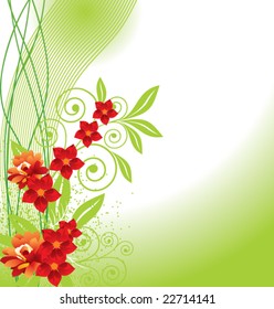 Abstract flower design