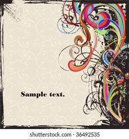 Abstract flower design