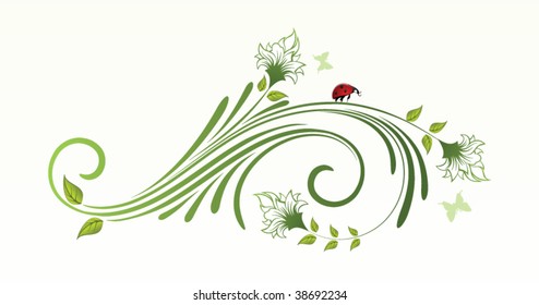 abstract flower design