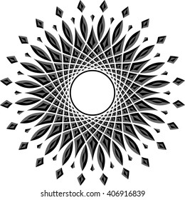abstract flower design