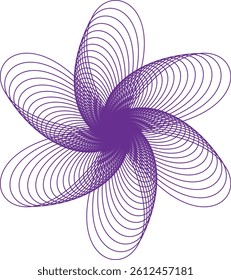 Abstract flower design art illustration