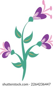 Abstract Flower Design. Hand Flower design for print or use as poster, card, flyer or T Shirt