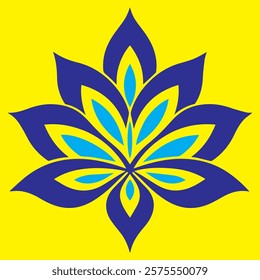 abstract flower design, abstract flower illustration