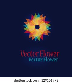  Abstract Flower design logo template. Infinite shape. Creative star icon. Sun concept. Vector. Business abstract icon. As sign, symbol, logo, web, label, emblem.