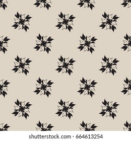 Abstract flower design seamless background vector
