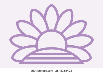 Abstract flower design with transparency perfect for various design projects