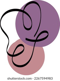 Abstract Flower Design. Use as Save the date floral cards and invitation or Wall decoration 