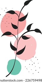 Abstract Flower Design. Use as Save the date floral cards and invitation or Wall decoration 