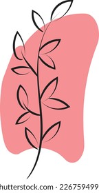 Abstract Flower Design. Use as Save the date floral cards and invitation or Wall decoration 