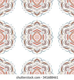 Abstract flower elegant seamless background, EPS8 - vector graphics.