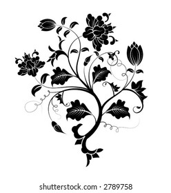 Abstract flower, element for design, vector illustration