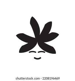 abstract flower and female face logo, perfect for beauty or fashion ventures.