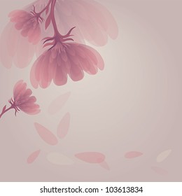 Abstract flower / Female floral background