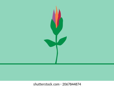 Abstract flower with flame-shaped petals. Retro vector black background and illustration. Abstract design template for brochures, flyers, magazine, business card, book covers, poster. 