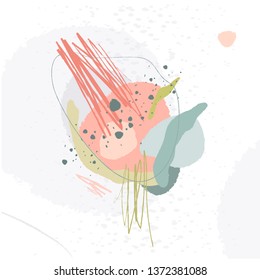 Abstract flower. Flat vecor design