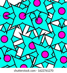 Abstract Flower Flat Vector Background Template