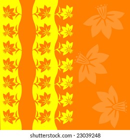 Abstract flower frame with place for your text