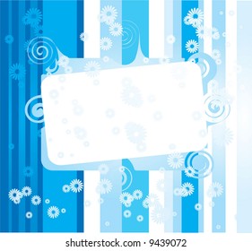 Abstract flower frame with place for your text