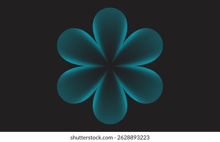 abstract flower, generative art, geometric pattern, digital flower, symmetrical design