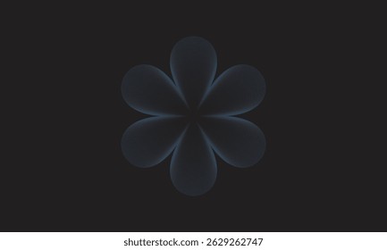 abstract flower, generative art, geometric pattern, digital flower, symmetrical design