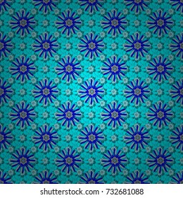 Abstract flower graphic vector botanical illustration, seamless floral pattern, doodle ink sketch in blue, black and gray colors for design greeting card, wedding invitation, cosmetic beauty.