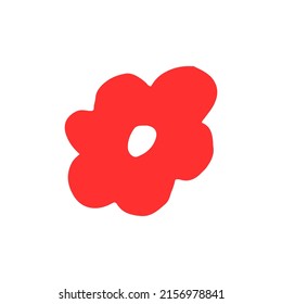 abstract flower. hand drawn vector illustration. 