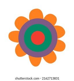 Abstract flower head. Vector illustration