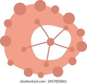 Abstract Flower Head Vector Illustration