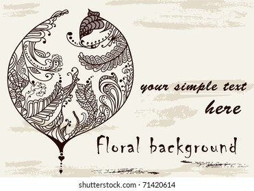 abstract flower heart