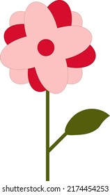 Abstract Flower Icon for Decorative Design
