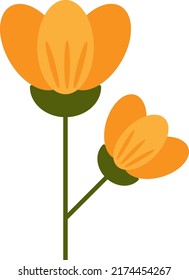 Icono de la flor abstracta para el diseño decorativo
