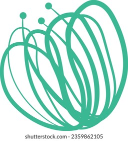 Resumen del diseño de iconos de flores sobre fondo blanco. Ilustración del logotipo con fines comerciales. Un logotipo es la identidad visual de una entidad que tiene ciertos criterios como forma, filosofía y color
