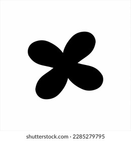 Abstract flower icon logo design. Can be used for design elements.