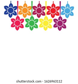 abstract flower icon logo vector
