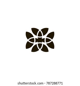 abstract flower icon. sign design