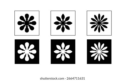 abstract flower icon, flower symbol vector, icon flower symbol.eps