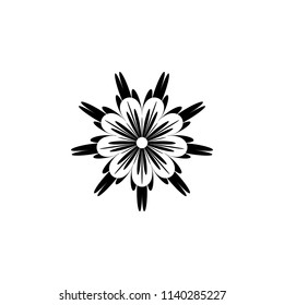 Abstract flower icon vector illustration