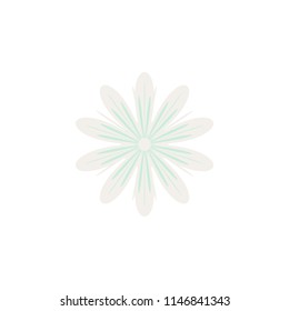 Abstract flower icon vector illustration on white background